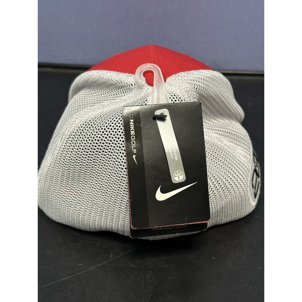 Tiger Woods Golf Hat Cap TW 'VR' '20XI' Mesh Red 510607-694 2013 NIKE M/L Rare - Picture 3 of 12